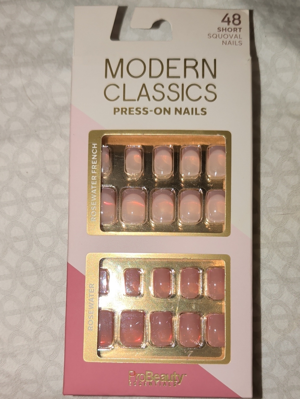 Pro Beauty Modern Classics Rosewater Press-On Nails - Pink, 2 Sets/Box